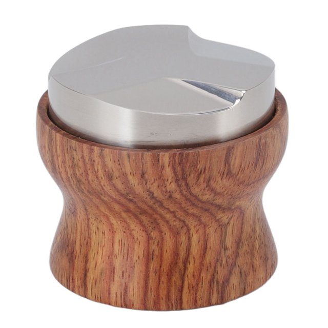 Niveleur de Café, Extraction Uniforme Sécurisée Poignée Confortable Distributeur de Café Résistant à la Rouille Poignée en Bois de Rose pour Accessoires de Café 51mm / 2.0 Po, 53mm / 2.1 Po, 58mm / 2.3 Po