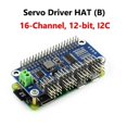 thumbnail image 2 of 16-Channel 12-Bit Servo Driver HAT (B) for , Nano I2C Interface, Integrated 5V Regulator, 2 of 5