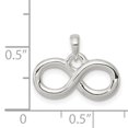 thumbnail image 2 of Beautiful Sterling Silver Polished Infinity Symbol Pendant, 2 of 2