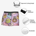 thumbnail image 3 of Pofeuu Cartoon Donuts Print Men’s Boxer Briefs, Moisture-Wicking Underwear, Regular,Trunk-Medium, 3 of 5
