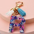 thumbnail image 1 of Purple Letter Ornaments For Women Cute Tassel Keychain Clear Acrylic 26 Alphabets Keychains For Backpack Decoration, 1 of 4
