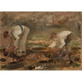 thumbnail image 2 of Tadeusz Makowski 18x14 Gold Ornate Wood Frame and Double Matted Museum Art Print Titled - Work in a Field (1917), 2 of 4