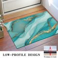 thumbnail image 3 of Cyan Marble Gold Spot Pattern Door Rugs,Washable Non Slip Door Mats Indoor,Decorative Door Mats,Entry Mat Indoor for Entrance,Bedroom,Kitchen,Bathroom,16"x24", 3 of 6