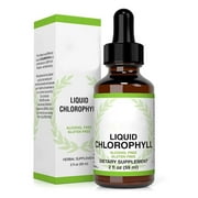 59ml Chlorophyll All-natural Extract Liquid Drops Water Soluble Mintflavour