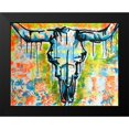thumbnail image 2 of Dean Russo Collection 24x19 Black Modern Framed Museum Art Print Titled - Bull Skull, 2 of 5