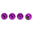 thumbnail image 1 of Ofertas Únicas 4 Pcs Tapas de Válvula de Neumático Estilo Bola Brillante Cubiertas de Polvo de Válvula de Neumático 7x18mm Plástico Cobre Púrpura, 1 of 7