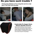 thumbnail image 5 of 2 Pack Car Neck Pillow for Driving with Adjustable Strap, 100% Memory Foam and Breathable Removable Cover, Comfortable Ergonomic Design, 5 of 8