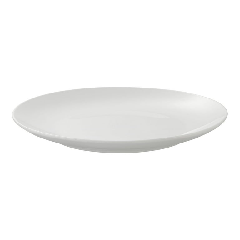 Mainstays Glazed White Stoneware Dinnerware Set 12 Pieces Walmart