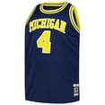 thumbnail image 2 of Men's Mitchell & Ness Chris Webber Navy Michigan Wolverines 1991/92 Big & Tall Swingman Jersey, 2 of 3