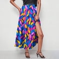 thumbnail image 6 of Ygbgbb Women's Flowy Elastic High Waist Skirts Trendy Tropical Floral Print Maxi Skirt Flowy A-Line Long Skirt Trendy Summer 2026 Boho Casual Beach Holiday Skirt Multicolor L, 6 of 9
