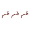 thumbnail image 2 of Youkk Environmental Friendly Sink Compact Universal Fit Easy Installation Single Cold Basin Wall Mounted 04 Rose Gold 3Set, 2 of 6