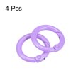 thumbnail image 3 of Unique Bargains Round Spring O Rings, 25mm/ 0.98' Trigger Buckle Snap Purple, 4Pack, 3 of 5