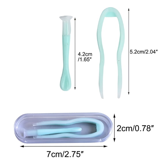 ACDANC Contact Lens Inserter Remover Soft Tip Tweezer Stick Tool in Case