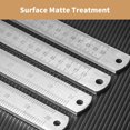 thumbnail image 2 of Architectural Grade Stainless Steel Secure Drawing Measuring Tool Ruler with Nonslip Back for Engineers Drafting Designs, 2 of 8
