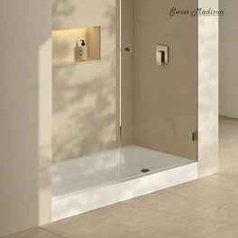 Mari.　1214 Icon Base 6036 AcrylX Alcove Right-Hand Drain Shower Base in