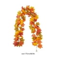 thumbnail image 3 of sruoe Halloween Decoration, Fall Garland Maple Leaf, Artificial Green Plant, Christmas Fall Maple Garland, Thanksgiving Party Wall Decor, Garlands for Door Home Party Fireplace Decorations, 3 of 6