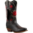 thumbnail image 2 of Women Western Cowgirl Boots Square Toe Leather Flower Embroidered, 2 of 3