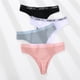 thumbnail image 3 of M-XL Women's Cotton Thong Female Underpant Letter Waist Underwear For Ladies Sexy G-string Comfort Brief Woman Lingeriepangjing, 3 of 4