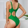 thumbnail image 4 of Summer Promotion UTSJKR Monikini Swimsuit for Women Cut Out Swimwear Sexy Bathing Suit One Piece Swimming Suit Raceback Diving Suit Beachwear Green 12, 4 of 6
