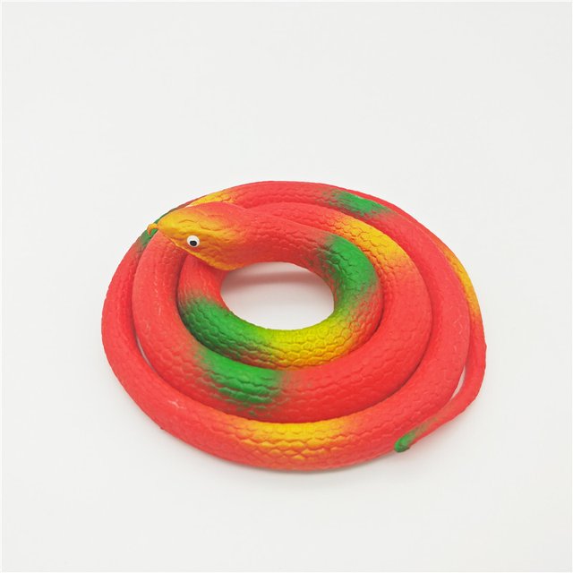 Juguete para niños, simulación de serpiente, truco de serpiente, gran serpiente verde, goma suave, gran serpiente falsa, modelo animal, accesorios de truco