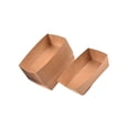 thumbnail image 2 of Advancent Caja de embalaje de barco de 100 Uds., contenedor de comida para llevar, bandeja para servir desechable a prueba de aceite, soporte Mostrada, 2 of 6