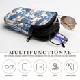 thumbnail image 5 of SEANATIVE Zipper Eyeglass Case for 2 Pairs of Glasses, Lightweight Glasses Case Dual Compartment Sunglasses Pouch Portable Travel Eyewear Holder Bag for Men Women, Sea Turtle Starfish Blue White, 5 of 7