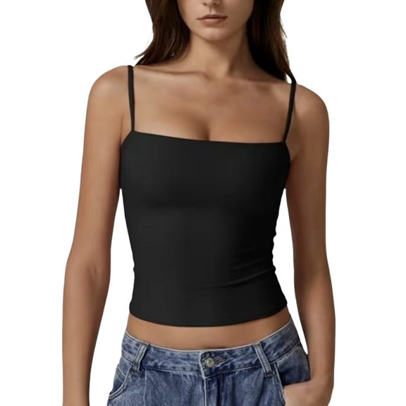 Summer Tank Tops For Women Sexy Skinny Color Adjustable Camisole Womens Tank Tops