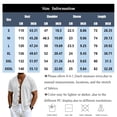 thumbnail image 3 of Sewkxo Men's Linen Shirts Short Sleeve Casual Shirts Button Down Shirt for Men Beach Summer Shirt,Light Green 2XL, 3 of 8