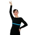 thumbnail image 1 of T01 Boat Neck Longsleeve Fitted Top, 1 of 1