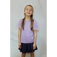 thumbnail image 5 of Arshiner Girls Shirts Mesh Puff Short Sleeves Blouse Crewneck Cute Print Summer Kids Tee Tops, 5 of 6