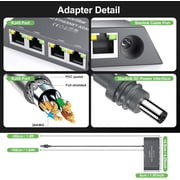 Starlink Ethernet Adapter Mini Gen3,Starlink Gen3/Mini Adapter Wired External Network,linkoostar 4 Ports Starlink to RJ45 Gigabit Ethernet Splitter 1 to 4 [4 Devices Networked Simultaneously]
