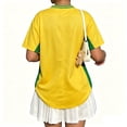 thumbnail image 5 of BAKREP Women Brazil Soccer Jersey, Brazil Flag Graphic Short Sleeve Tee V-Neck T Shirts Happy Trendy Jerseys for Women 2026 Summer Shirts, 5 of 19