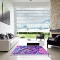 thumbnail image 7 of Ahgly Company Machine Washable Indoor Rectangle Transitional Bright Lilac Purple Area Rugs, 6' x 9', 7 of 7