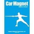 thumbnail image 1 of Magnets in Motion Fencer Male Car Magnet White, 1 of 4