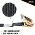 2" x 10' Black Heavy Duty Endless Ratchet Strap