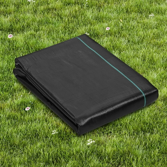 Weed Barrier Landscape Fabric 3x100FT Heavy Duty Woven PP Weed Control Ground Cover Mat Black