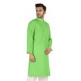 thumbnail image 2 of Atasi Cotton Kurta Solid Ethnic- Festive Long Shirt W/ Pintuck Traditional Indian Wear For Men's, 2 of 7