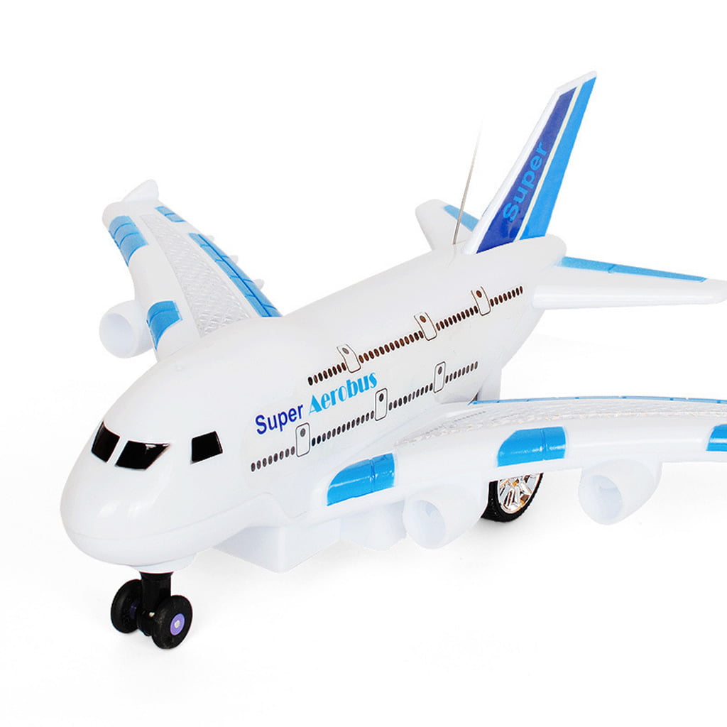 Remote Controlled Aerobus RC Toy Airplane Kids Children Toy Gifts Blue 