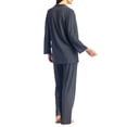 thumbnail image 3 of Fishers Finery Women's EcoFabric Full Length Pajama Set; Long Sleeve NEW FABRIC (Heather Gray, S), 3 of 5