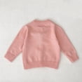 thumbnail image 4 of Mercatoo Newborn Baby Girls Cardigan Sweater Knit Embroidered Crewneck Shirt Infant Cute Buttons Breathable Long Sleeve Tops, 4 of 8