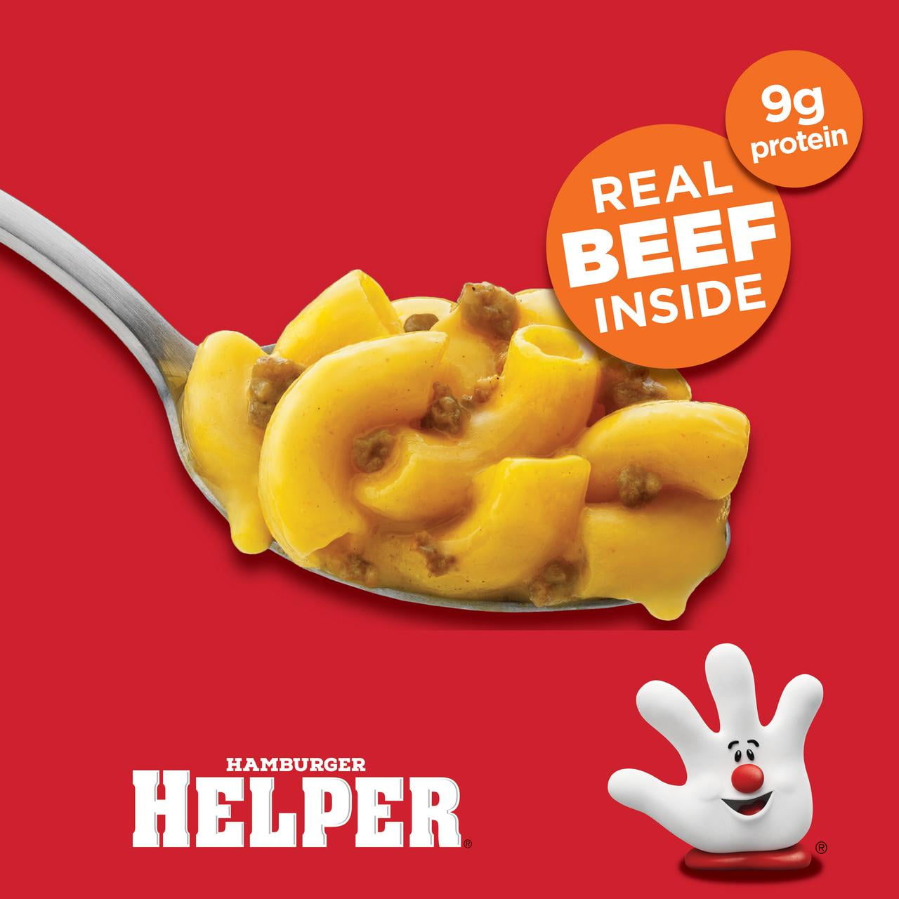 (6 pack) Hamburger Helper Pasta Cheeseburger Macaroni, 2 oz Microwave Cup, Shelf Stable (Dried)