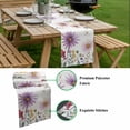 thumbnail image 5 of Purple Flowers Blossom Table Runner - 60 Inch Long, Kitchen Dining Table Runner Dresser Scarves, Spring Pastoral Garden Wildflowers Farmhouse Decor for Coffee Tables Wedding Party Banquet, 5 of 8