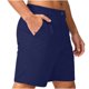 thumbnail image 1 of Pantalones Cortos para Hombre de Cintura Elástica con Bolsillos de Color Sólido Pantalones de Trabajo Casuales de Verano de Mitad de Longitud con Cordón, 1 of 8