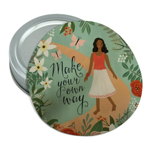 Make Your Own Way Inspirational Round Rubber Non-Slip Jar Gripper Lid Opener