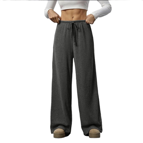 yillto Women Lounge Pant Wide Leg Loose Sweatpant Drawstring Waist Casual Comfy Pants Loungewear Pajamas