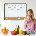 thumbnail image 5 of Comix Cork Dry Erase Calendar Board 36"x24" Magnetic Combination Whiteboard Combo for Wall with Markers, Eraser, Magnets, School Home Office, 5 of 8