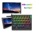 thumbnail image 4 of Teclado Computadora Teclados para Jugadores Juegos HE30 Wi 29 Teclas Interruptor Magnético RGB Retroiluminado Electrónicos Oficina Rojo, 4 of 9