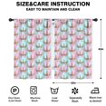 thumbnail image 2 of Blackout Kids Curtains,Pink Cartoon Unicorn Horn Flower Pattern Childrens Insulated Curtains Set Of 2,Bedroom Essentials,Toddler Room Decor 42"x63", 2 of 5