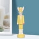 thumbnail image 2 of Estatuilla de conejo nórdico, adornos decorativos, arte de resina, manualidades para patio, escritorio, decoración de jardín, mesa de , amarillo mayimx Figuritas, 2 of 9