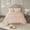 Blush + Cotton + King+4, variant on Off-White Tufted Medallion Fringe Coverlet Set, 3-Piece Lightweight Bed Bedding Set